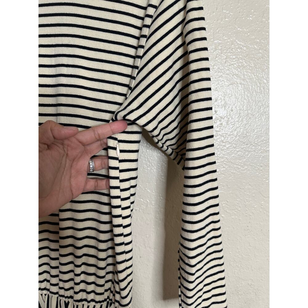 Buru Striped Turtleneck Jersey Maxi Dress Womans XS - Picture 8 of 14